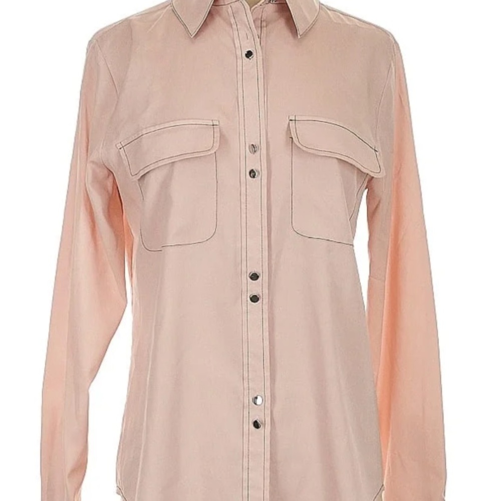 Ivanka Trump Blush Long Sleeve Shirt